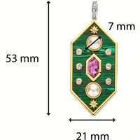 Pendente Ti Sento Milano Donna in Argento Malachite 6825MA - 6825MA